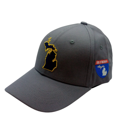 Michigan State Baseball Cap (Yellow Outline)