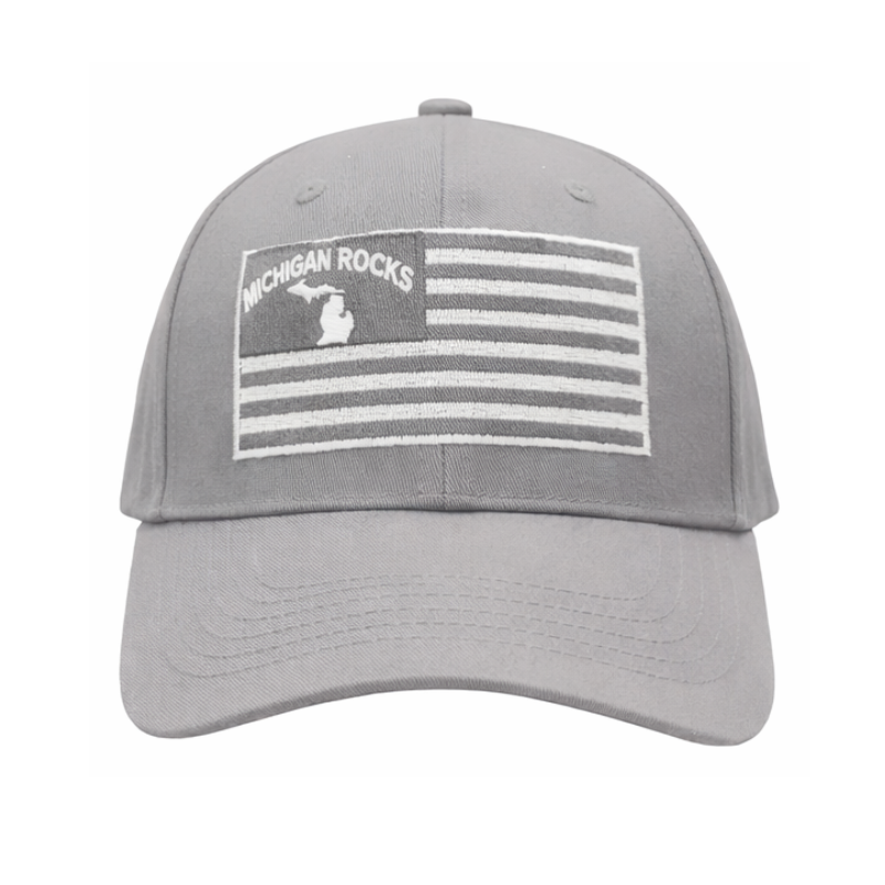 Michigan Rocks! Flag Baseball Cap