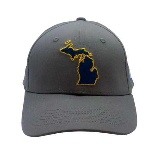 Michigan State Baseball Cap (Yellow Outline)