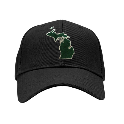 Michigan State Baseball Cap (White Outline)